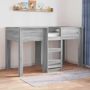 Krevet na kat za djecu s pohranom Siva Sonoma 75 x 190 cm - Siva / 75 x 190 cm