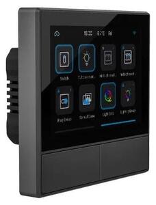 Zidni wifi prekidač i termostat lcd touch crni ewelink alexa google asistent