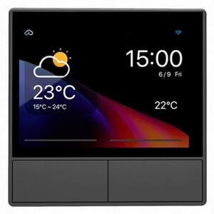 Zidni wifi prekidač i termostat lcd touch crni ewelink alexa google asistent