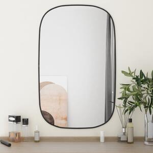 VidaXL Zidno ogledalo crno 80x50 cm