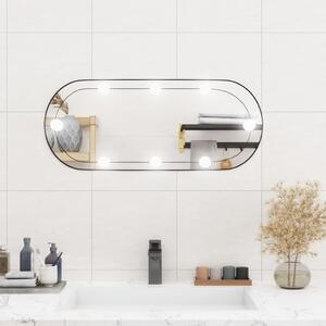 VidaXL Zidno ogledalo s LED svjetlima 30 x 70 cm stakleno ovalno