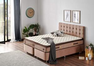 Woody Fashion Madrac, Bijela boja Smeđa, W Cotton 140x190 cm Double Size Firm Mattress