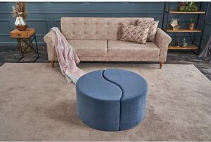 Atelier Del Sofa Tabure, Plava, Alis Puf - Blue