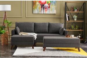 Atelier Del Sofa Kutna garnitura na razvlačenje, Antracit, Bella Mini Corner Sofa Left - Anthracite