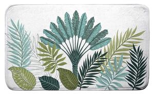 Bijela/zelena kupaonska prostirka 45x75 cm Panazio – douceur d'intérieur