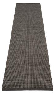 Antracitno siva unutarnja i vanjska staza 70x300 cm Emm Black Linen – Pappelina