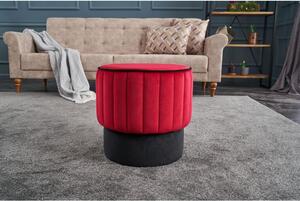 Atelier Del Sofa Tabure, Crvena, Rose Puf - Red