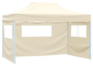 Sklopivi šator s 3 zida 3 x 4,5 m krem - Krema / N/A