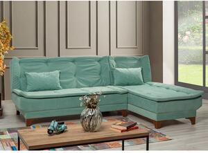 Atelier Del Sofa Kutna garnitura, Kelebek Corner Right - Sea Green