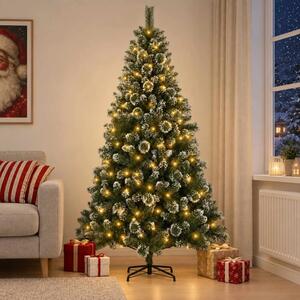 Umjetno božićno drvce 120 cm 150 LED lampica Topla bijela - 120 cm s LED svjetlima