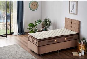 Woody Fashion Madrac, Bijela boja Smeđa, W Cotton 90x190 cm Single Size Middle Firm Mattress