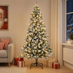 Umjetno božićno drvce s nogom 120 cm 150 LED lampica - 120 cm s LED svjetlima