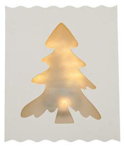 LED božićna lampa u okviru TREE 29,5 cm bijela