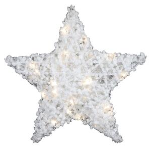 Božićna dekoracija zvijezda FROSTELLE s LED osvjetljenjem 38 cm, bijela
