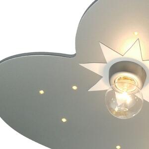 Plafonjera Cloud, titan, 5 žarulja, 20 LED točaka