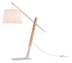 Klausen 108033 - Stolna lampa CALI 1xE27/11W/230V bijela/drvo