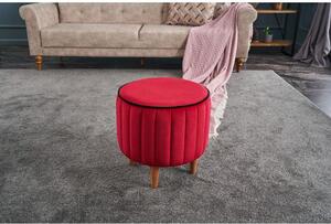 Atelier Del Sofa Tabure, Crvena, Lindy Puf - Red