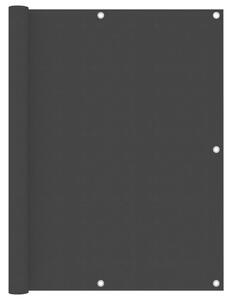 Balkonski zastor crni 120 x 300 cm od tkanine Oxford - Crna / 120 x 300 cm