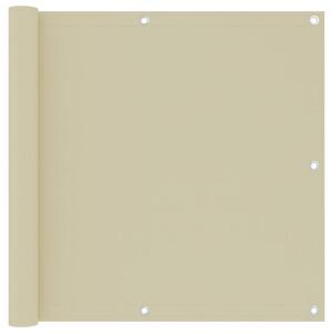 Balkonski zastor krem 90 x 300 cm od tkanine Oxford - Krema / 90 x 300 cm