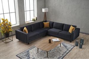 Atelier Del Sofa Kutna garnitura, Antracit, Kale Velvet - Anthracite