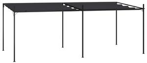 Sjenica s pomičnim krovom 600 x 300 x 233 cm antracit - Antracitno siva / 600 x 300 x 233 cm