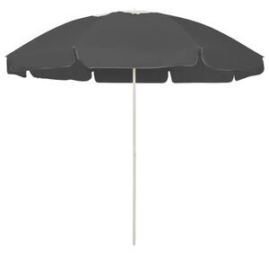 Suncobran za plažu antracit 240 cm - Antracitno siva / 240 cm