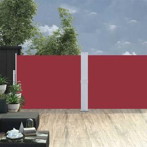 Uvlačiva bočna tenda za terasu 140 x 1200 cm crvena - Crvena / 140 x 1200 cm