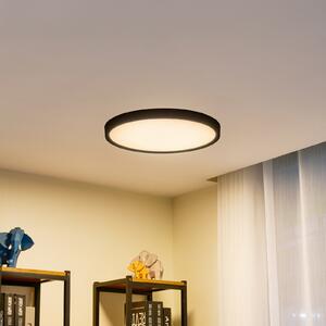 Lindby LED stropna svjetiljka Pravin, Ø 50 cm, 3.000 K, crna