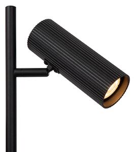 Lucide Podna lampa Glava palice se može rotirati i zakretati, crna, Crno, Dnevni boravak/blagovaonica, Metal