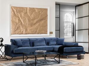 Atelier Del Sofa Kutna garnitura, Mornarsko plava, Frido Right (L3+Chl) - Navy Blue