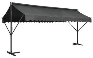 Samostojeća tenda 500 x 300 cm antracit - Antracitno siva / 5 x 3 m