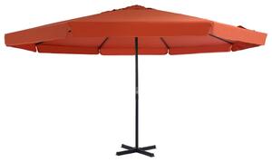 Vrtni suncobran s aluminijskom šipkom 500 cm boja cigle - Smeđa / 500 cm