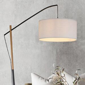 JUST LIGHT. GmbH Zelena Sofie podna lampa s papirnatim sjenilom, Bijela, Dnevni boravak/blagovaonica, Metal, Stanite zračeći prema dolje