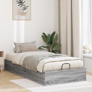 Otomanski krevet s pohranom Sivi Sonoma 203 x 90 x 25 cm - Siva / 203 x 90 x 25 cm
