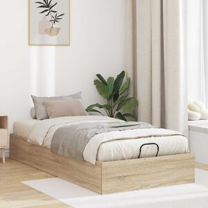 Otomanski krevet s pohranom Sonoma hrast 203 x 90 x 25 cm - Smeđa / 203 x 90 x 25 cm