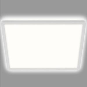 Briloner LED stropna svjetiljka Slim, kvadratna 42 x cm, Bijela, Područje hodnika, Plastika