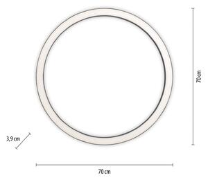 LED stropna svjetiljka PURE Lines, Ø 70 cm, antracit, CCT, daljin