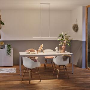 Paulmann Lento LED viseća svjetiljka, bijela, 100 cm, usmjeriva svjetla, prigušiva, Bijela, Dnevni boravak/blagovaonica, Aluminij