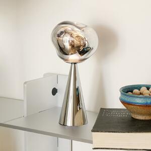 Tom Dixon LED stolna lampa na baterije Melt Portable, srebrna, 28,5 cm