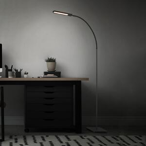 Servo LED podna svjetiljka, prigušiva, CCT, crna
