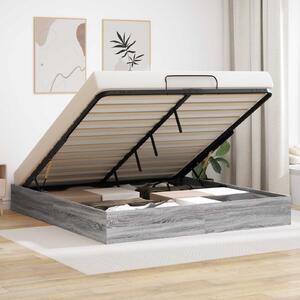 Otomanski krevet s pohranom Sivi Sonoma 203 x 160 x 25 cm - Siva / 203 x 160 x 25 cm