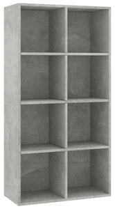 VidaXL Ormarić za knjige / komoda boja betona 66x30x130 cm od iverice