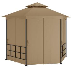 Sjenica s bočnim zidovima 3,1 x 2,7 m smeđe-siva - Tupe / N/A