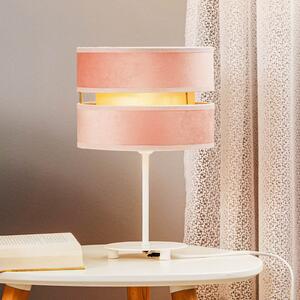 Stolna lampa Golden Duo visina 30cm svijetlo roza/zlatna