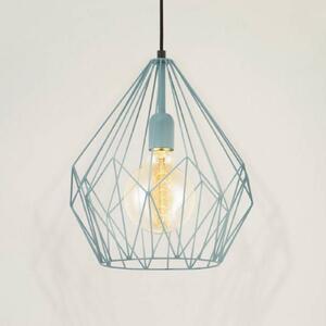 Viseća lampa Carlton, vintage izgled, mint zelena Ø31cm