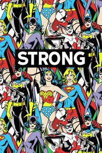 Umjetnički plakat DC Comics - Women are strong, (26.7 x 40 cm)