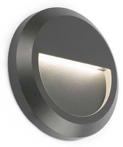 Okrugla LED vanjska zidna lampa Grant