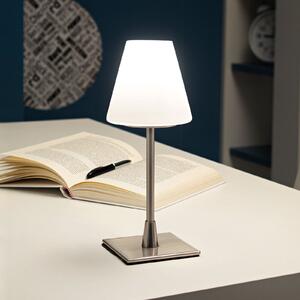 LED stolna lampa Lucy s dimerom na dodir, krom