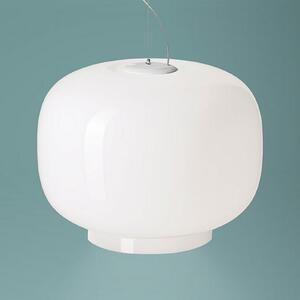 Foscarini Chouchin Bianco 1 visilica E27 LED, prigušiva, Bijela, Kuhinja, Staklo