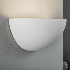 Lindby zidna lampa Pascali, visina 13 cm, bijela, gips